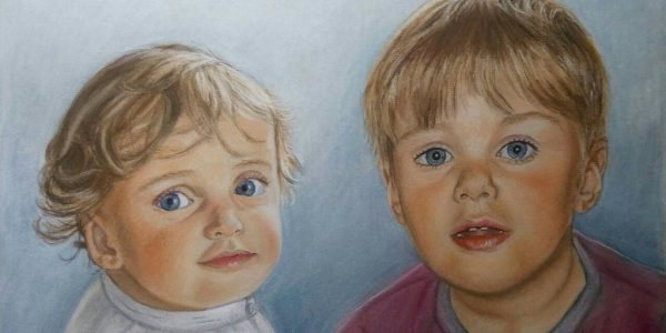 Portraet mit zwei Kindern